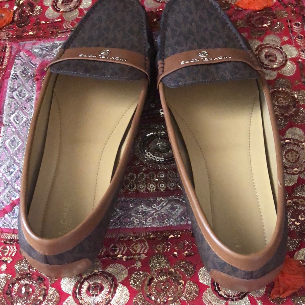 Michael Kors Brown and Blue Loafers - Picture 5 of 5